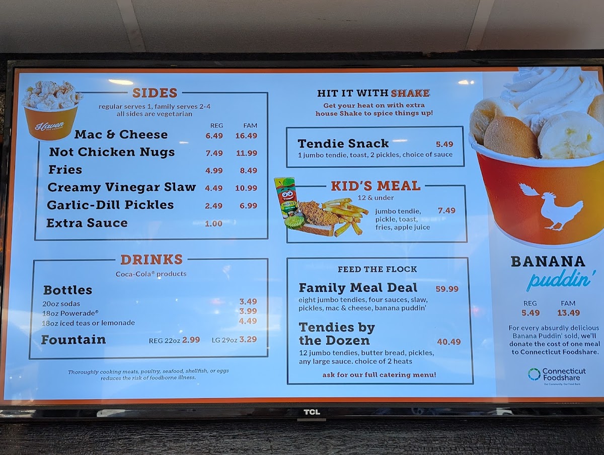 Haven Hot Chicken Menu - Image 4