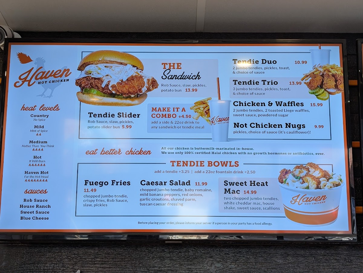 Haven Hot Chicken Menu - Image 5